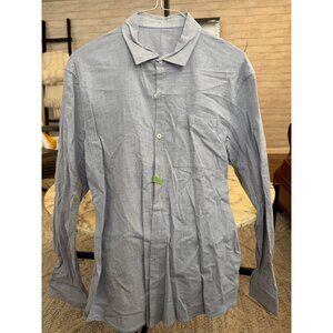 Lululemon Light Blue Commission Button Down Long Sleeve Mens Shirt